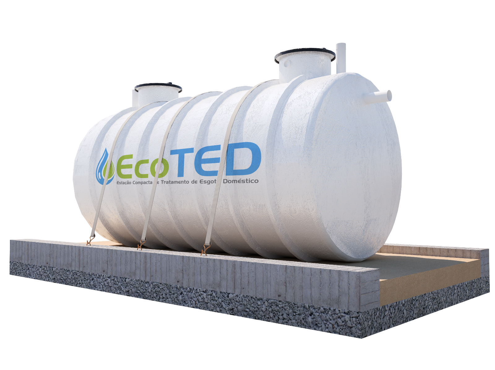 Estação compacta ECOTED de tratamento de efluentes da ECOCASA